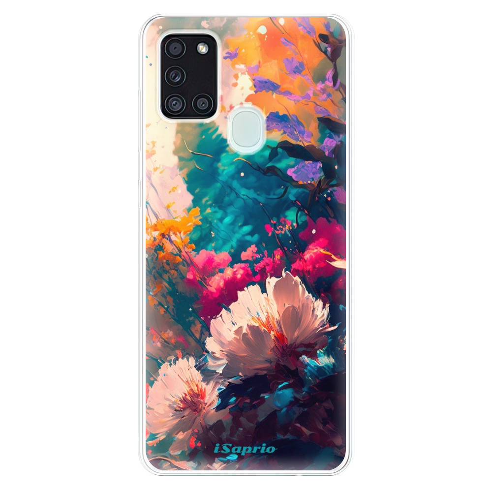 Odolné silikónové puzdro iSaprio - Flower Design - Samsung Galaxy A21s