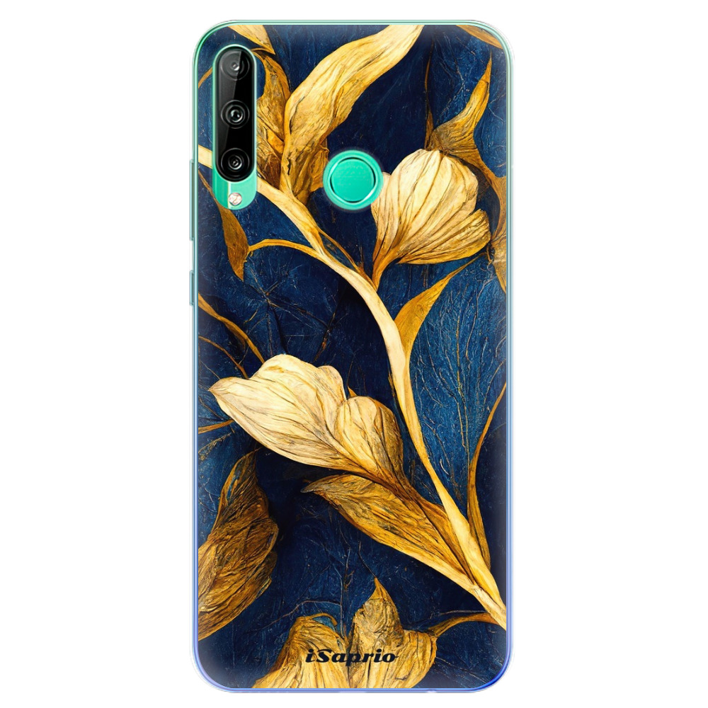Odolné silikónové puzdro iSaprio - Gold Leaves - Huawei P40 Lite E
