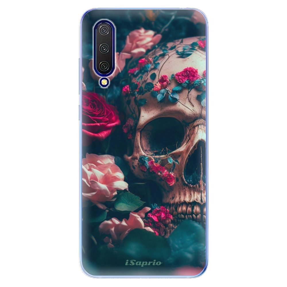 Odolné silikónové puzdro iSaprio - Skull in Roses - Xiaomi Mi 9 Lite