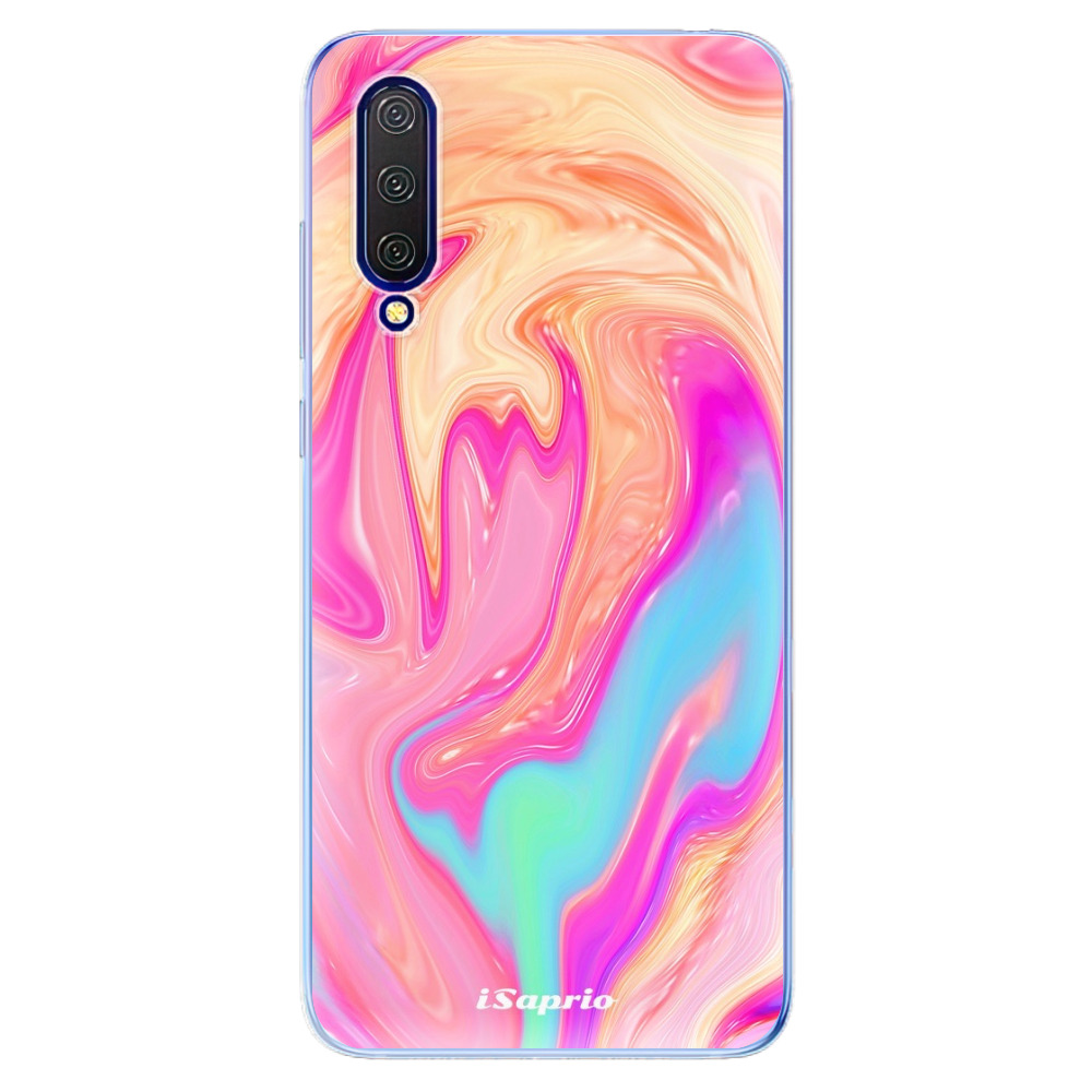 Odolné silikónové puzdro iSaprio - Orange Liquid - Xiaomi Mi 9 Lite