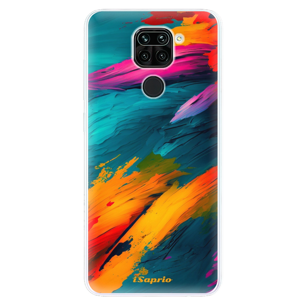 Odolné silikónové puzdro iSaprio - Blue Paint - Xiaomi Redmi Note 9