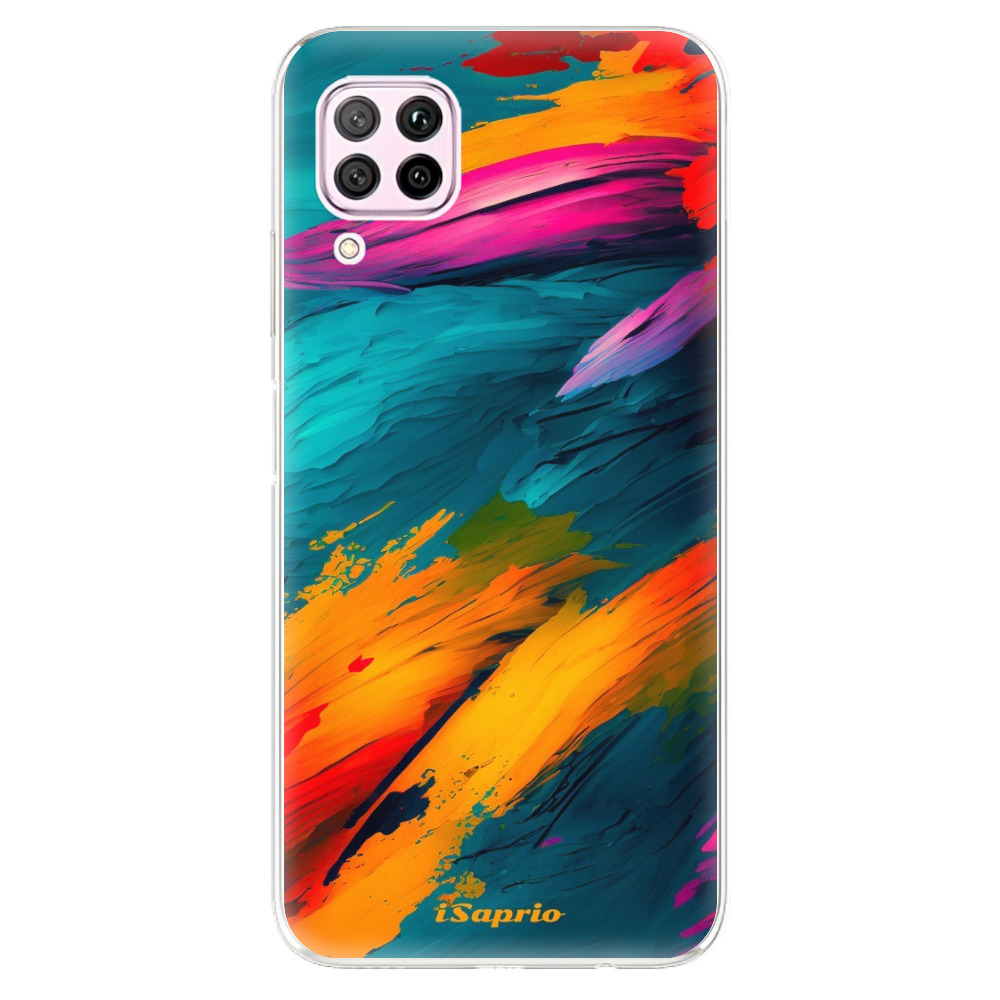 Odolné silikónové puzdro iSaprio - Blue Paint - Huawei P40 Lite
