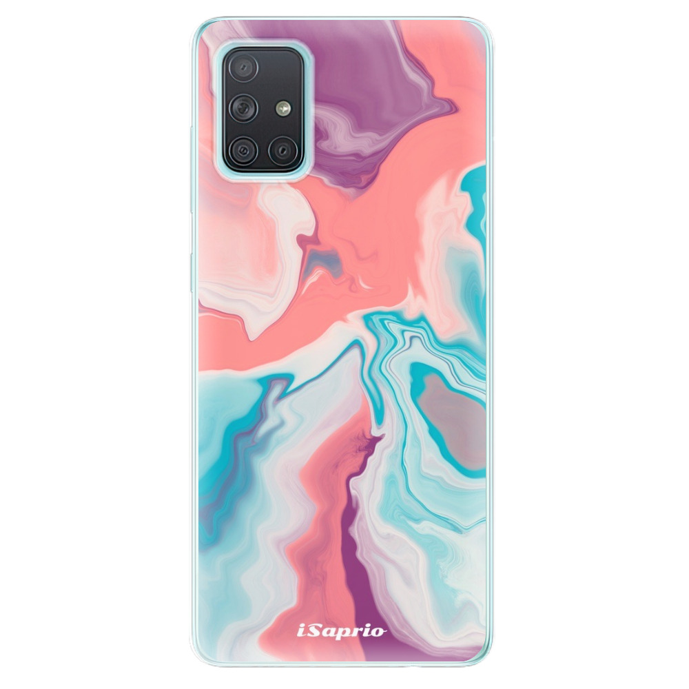 Odolné silikónové puzdro iSaprio - New Liquid - Samsung Galaxy A71