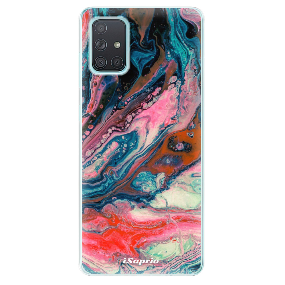 Odolné silikónové puzdro iSaprio - Abstract Paint 01 - Samsung Galaxy A71