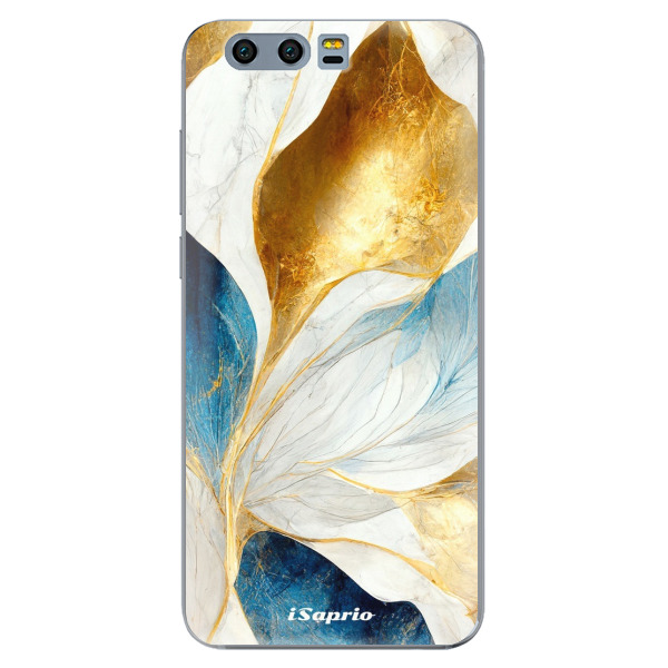 Odolné silikónové puzdro iSaprio - Blue Leaves - Huawei Honor 9