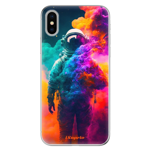 Odolné silikónové puzdro iSaprio - Astronaut in Colors - iPhone X