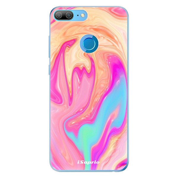 Odolné silikónové puzdro iSaprio - Orange Liquid - Huawei Honor 9 Lite
