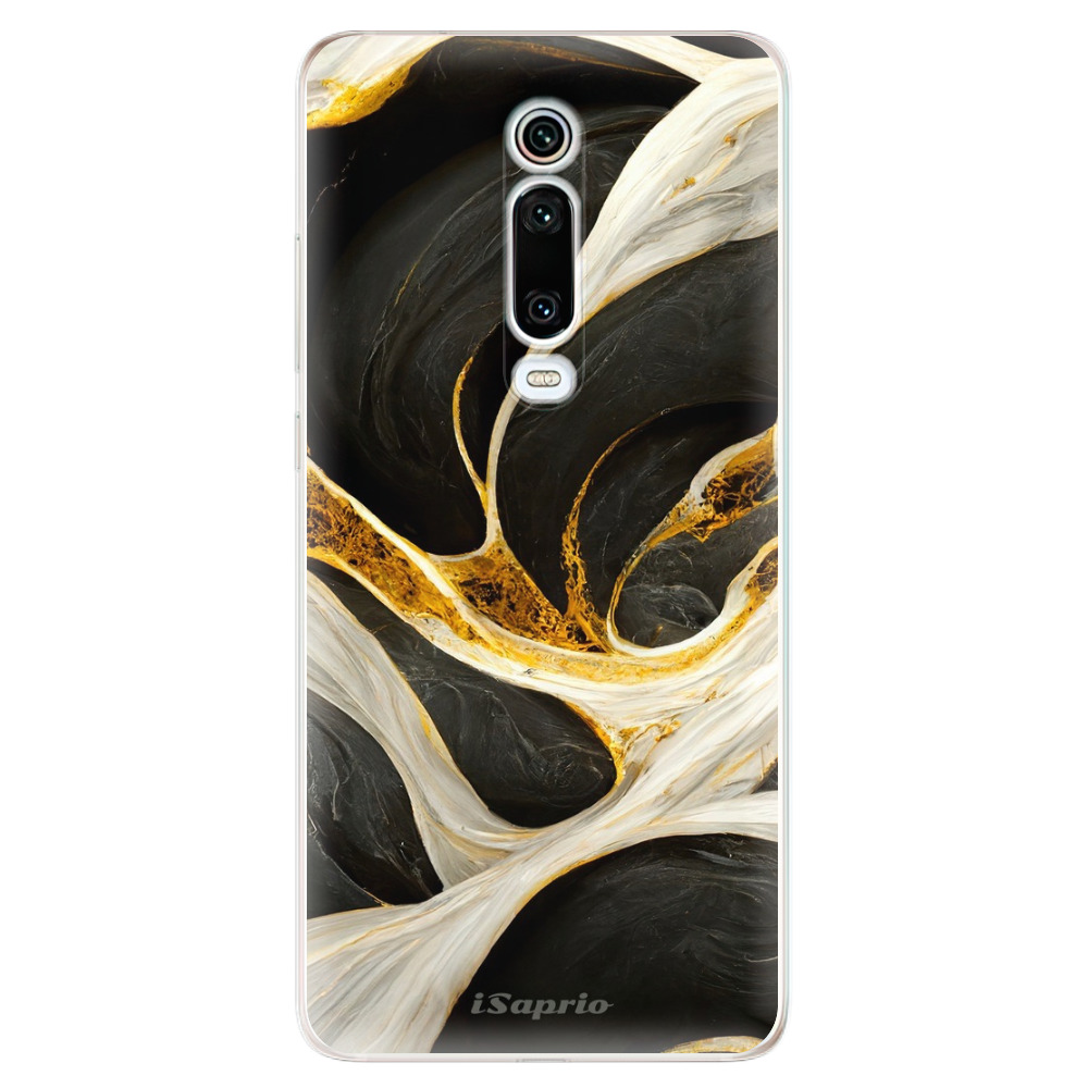 Odolné silikónové puzdro iSaprio - Black and Gold - Xiaomi Mi 9T Pro