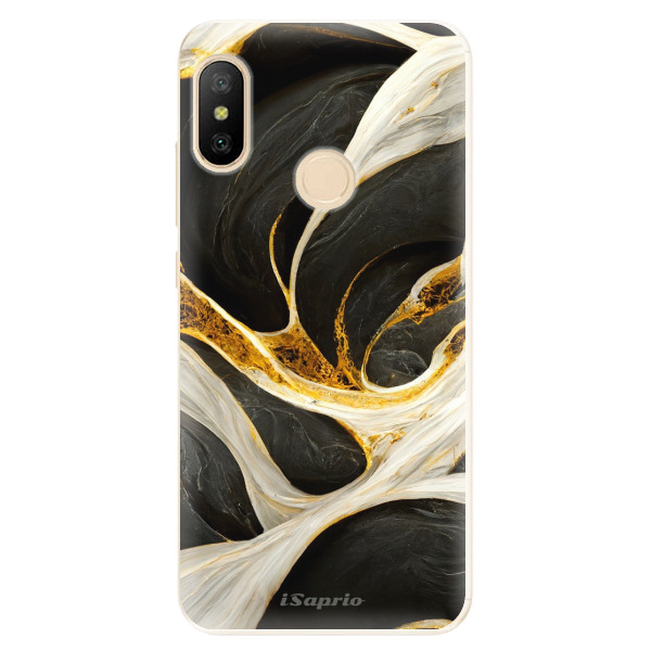 Odolné silikónové puzdro iSaprio - Black and Gold - Xiaomi Mi A2 Lite