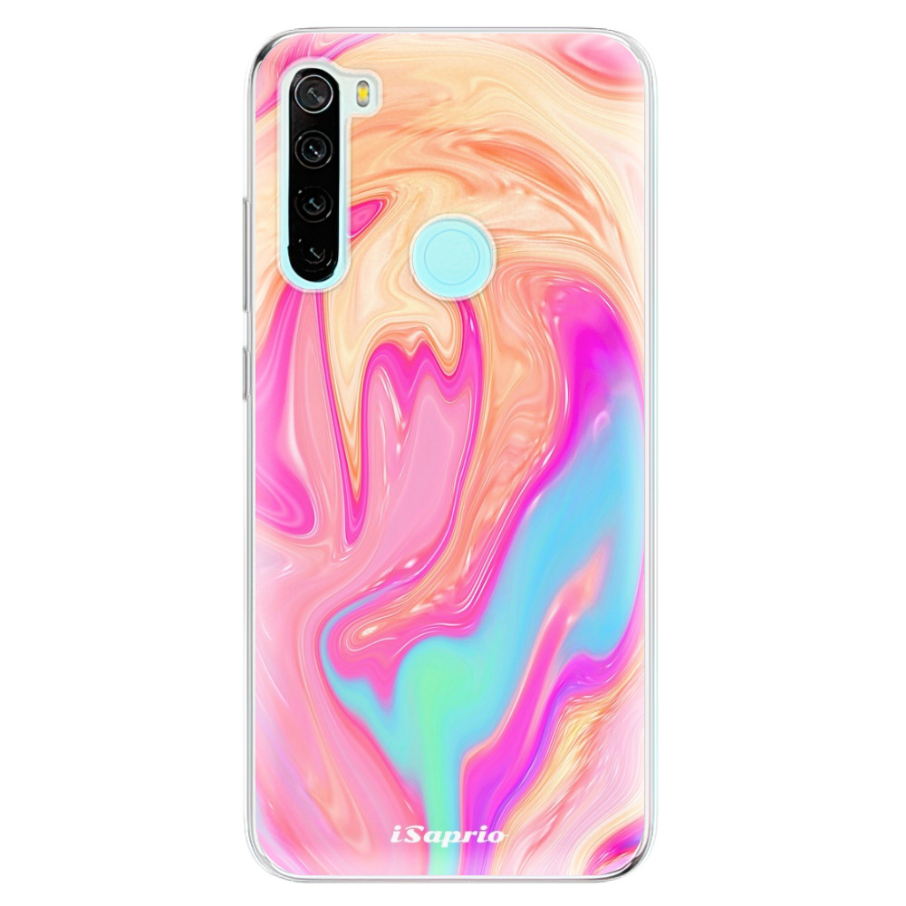 Odolné silikónové puzdro iSaprio - Orange Liquid - Xiaomi Redmi Note 8