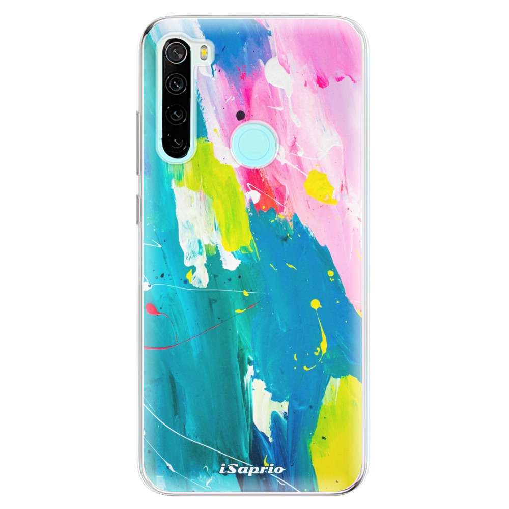 Odolné silikónové puzdro iSaprio - Abstract Paint 04 - Xiaomi Redmi Note 8