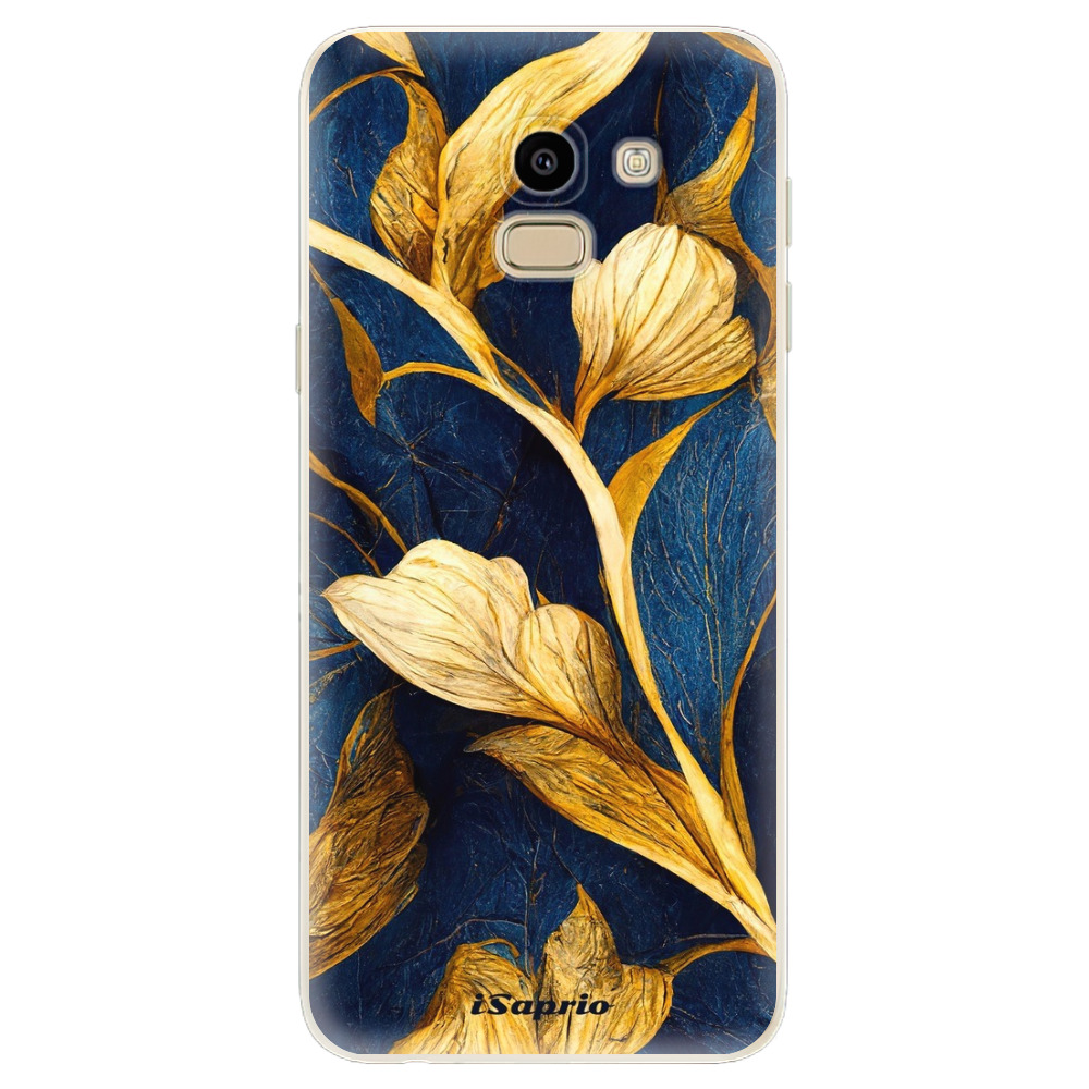 Odolné silikónové puzdro iSaprio - Gold Leaves - Samsung Galaxy J6