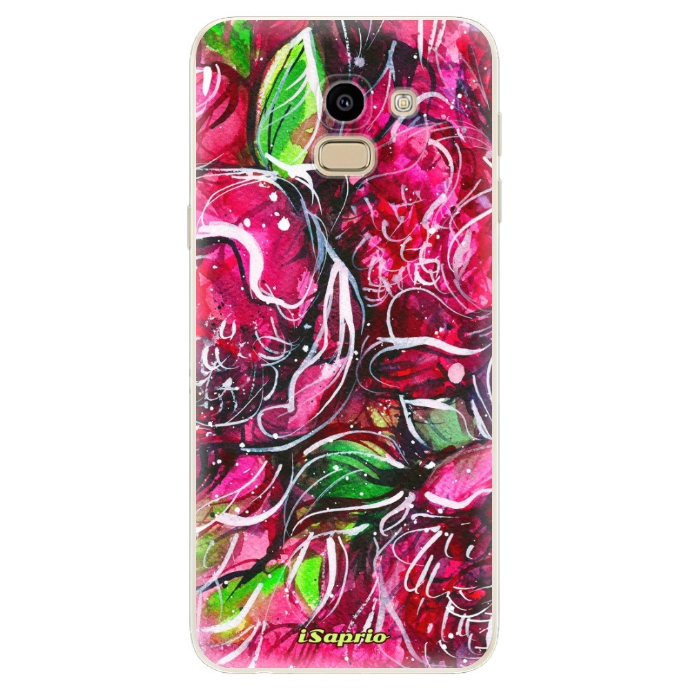 Odolné silikónové puzdro iSaprio - Burgundy - Samsung Galaxy J6