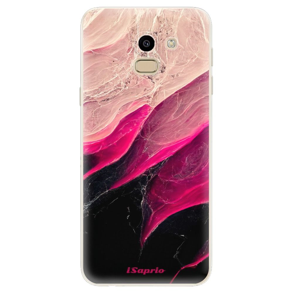 Odolné silikónové puzdro iSaprio - Black and Pink - Samsung Galaxy J6