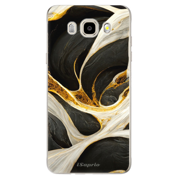 Odolné silikónové puzdro iSaprio - Black and Gold - Samsung Galaxy J5 2016