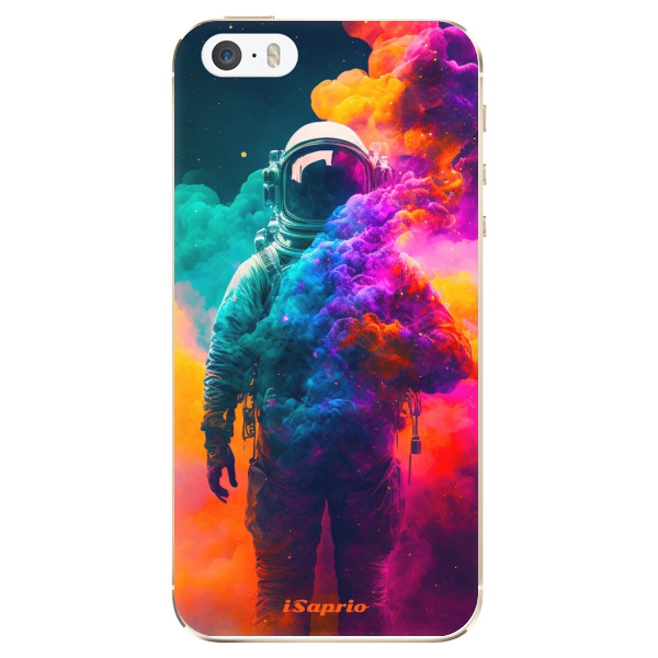 Odolné silikónové puzdro iSaprio - Astronaut in Colors - iPhone 5/5S/SE