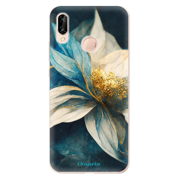 Odolné silikónové puzdro iSaprio - Blue Petals - Huawei P20 Lite