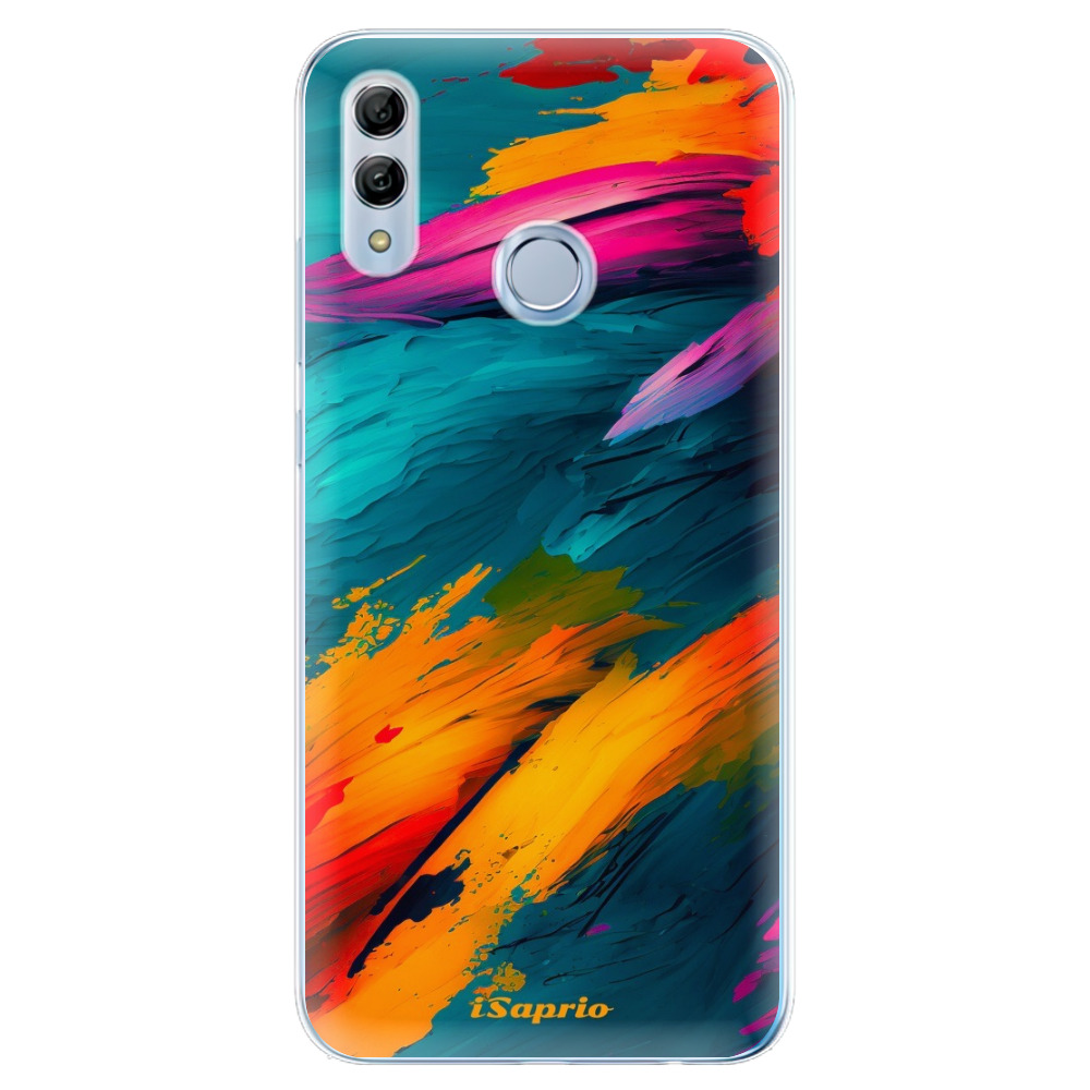Odolné silikónové puzdro iSaprio - Blue Paint - Huawei Honor 10 Lite