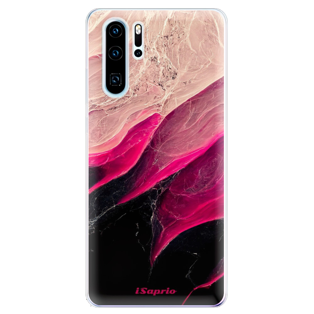Odolné silikónové puzdro iSaprio - Black and Pink - Huawei P30 Pro