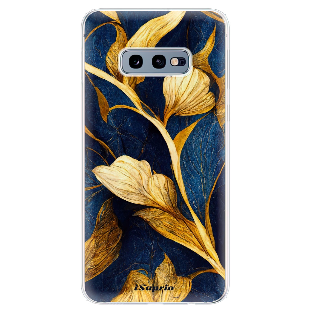 Odolné silikónové puzdro iSaprio - Gold Leaves - Samsung Galaxy S10e