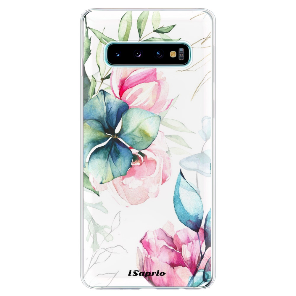 Odolné silikónové puzdro iSaprio - Flower Art 01 - Samsung Galaxy S10