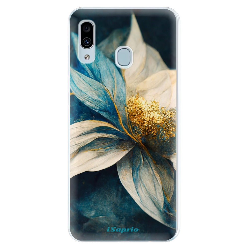 Silikónové puzdro iSaprio - Blue Petals - Samsung Galaxy A30