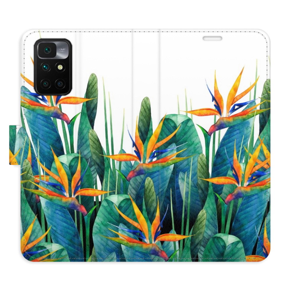Flipové puzdro iSaprio - Exotic Flowers 02 - Xiaomi Redmi 10