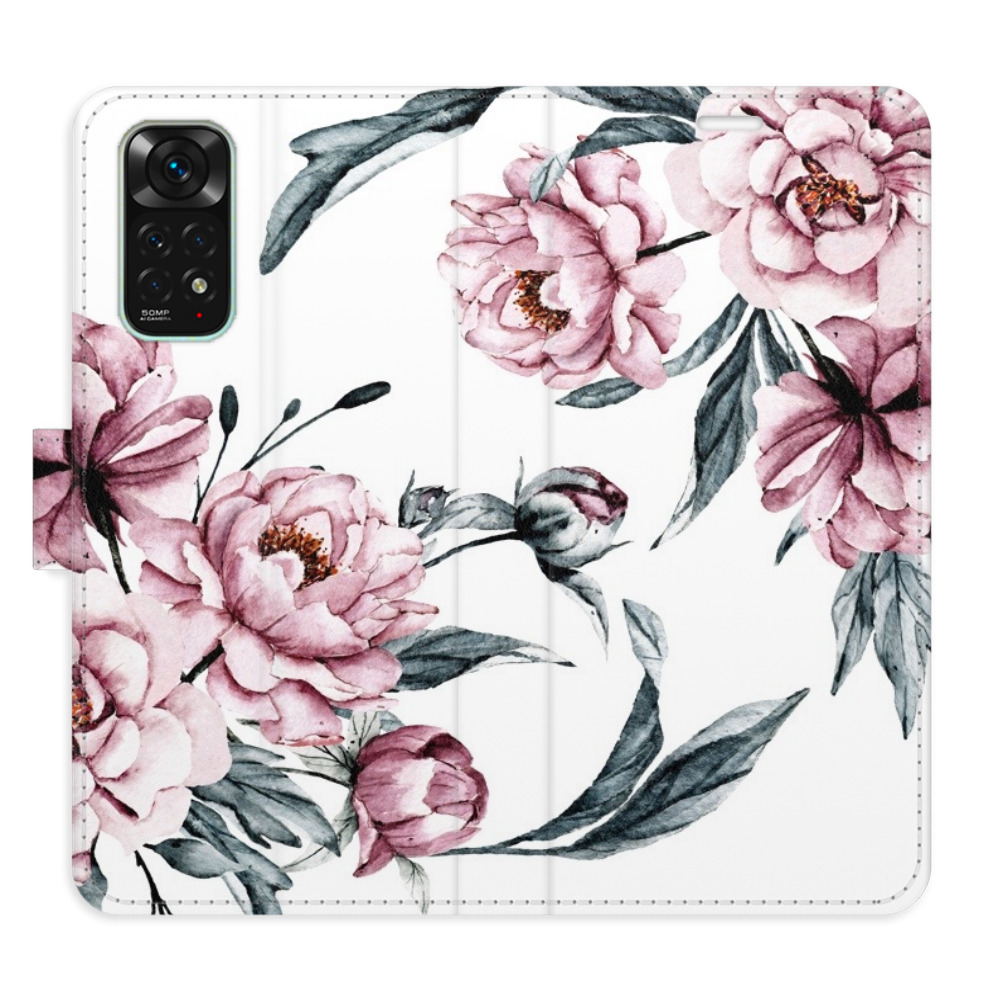 Flipové puzdro iSaprio - Pink Flowers - Xiaomi Redmi Note 11 / Note 11S