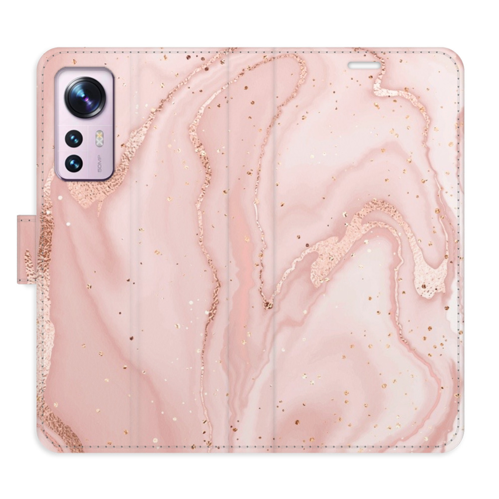 Flipové puzdro iSaprio - RoseGold Marble - Xiaomi 12 / 12X