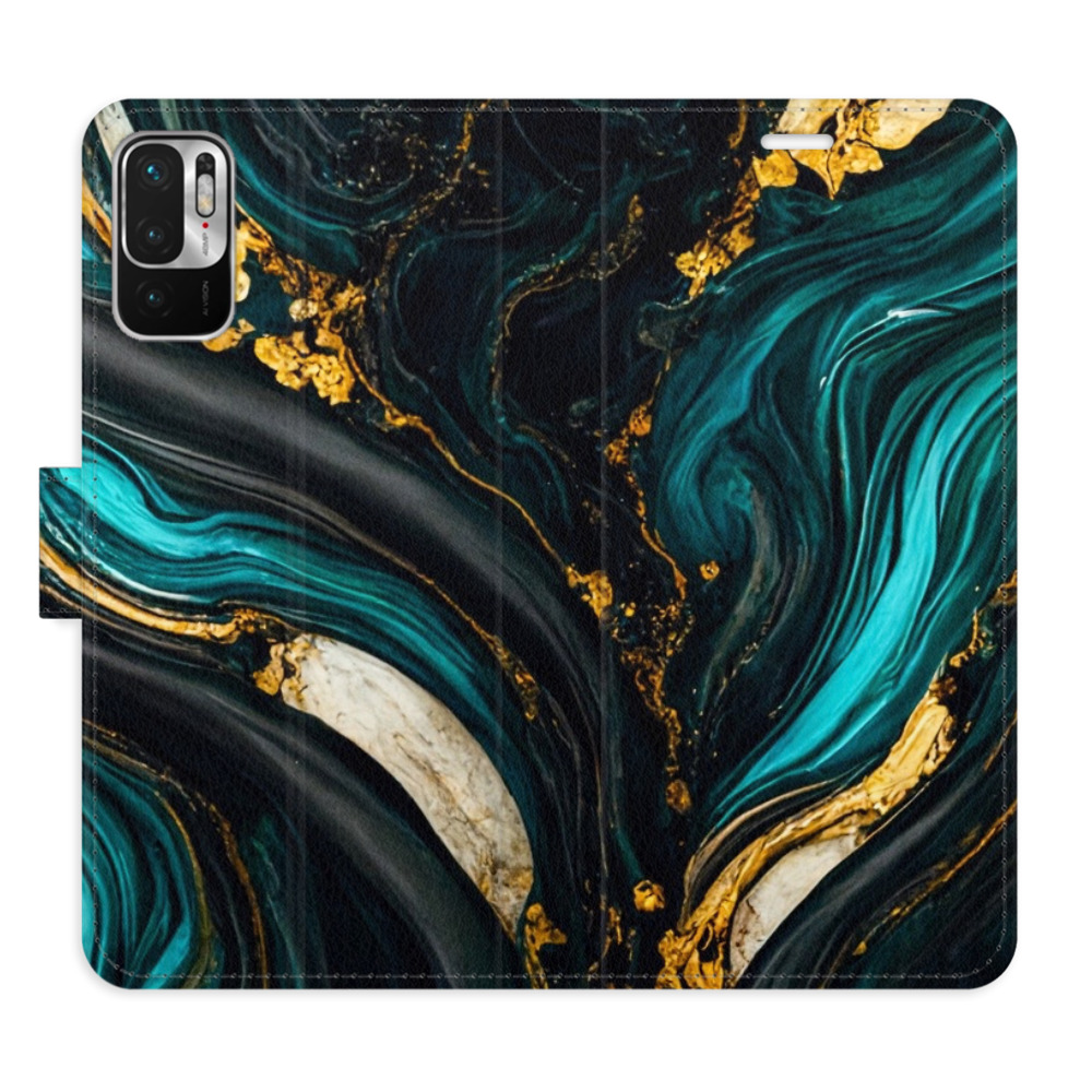 Flipové puzdro iSaprio - Dark Paint - Xiaomi Redmi Note 10 5G