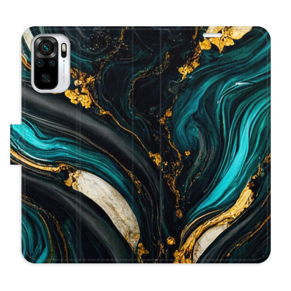 Flipové puzdro iSaprio - Dark Paint - Xiaomi Redmi Note 10 / Note 10S