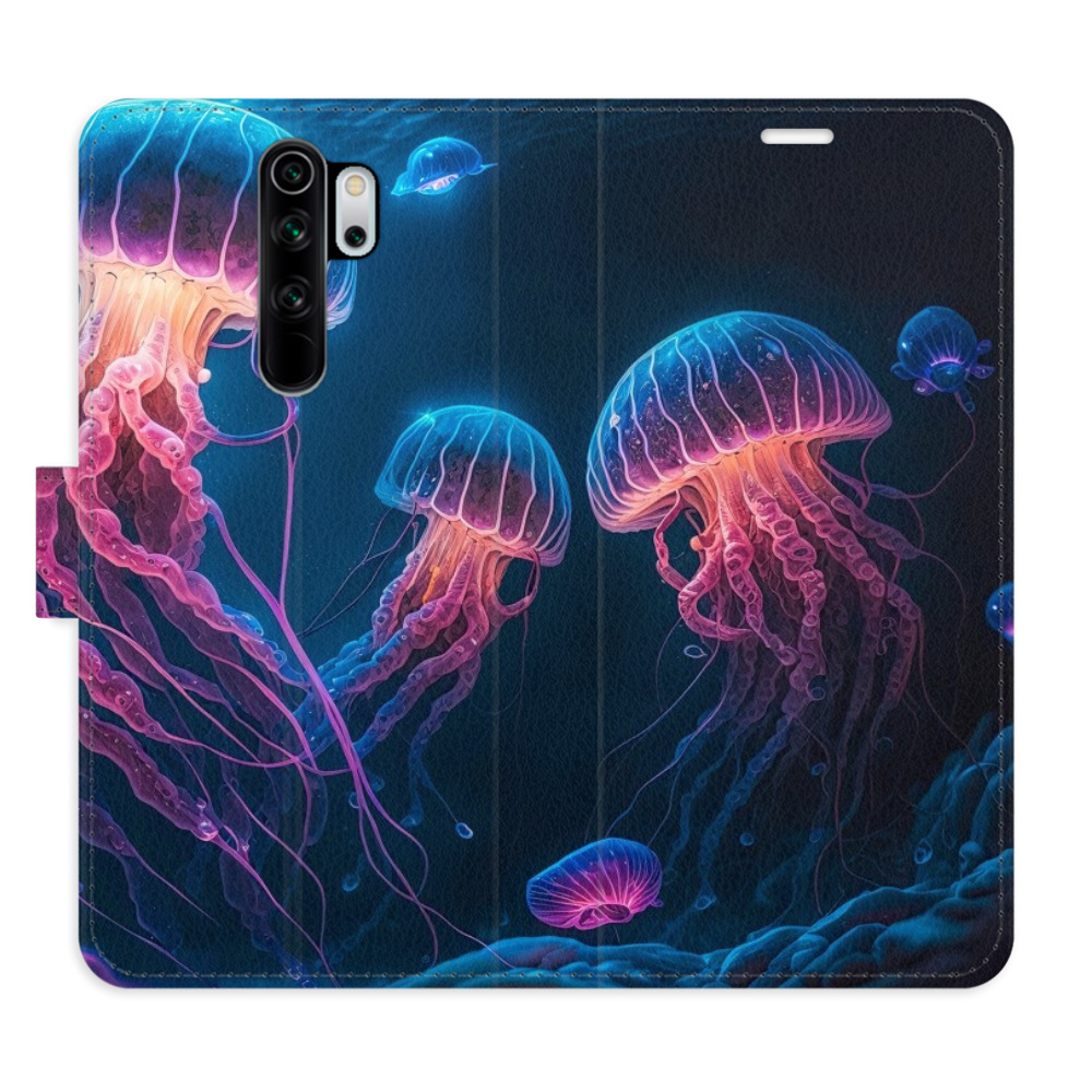 Flipové puzdro iSaprio - Jellyfish - Xiaomi Redmi Note 8 Pro