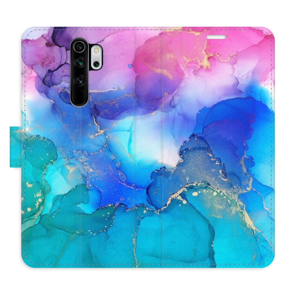 Flipové puzdro iSaprio - BluePink Paint - Xiaomi Redmi Note 8 Pro