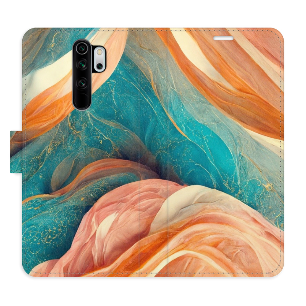 Flipové puzdro iSaprio - Blue and Orange - Xiaomi Redmi Note 8 Pro