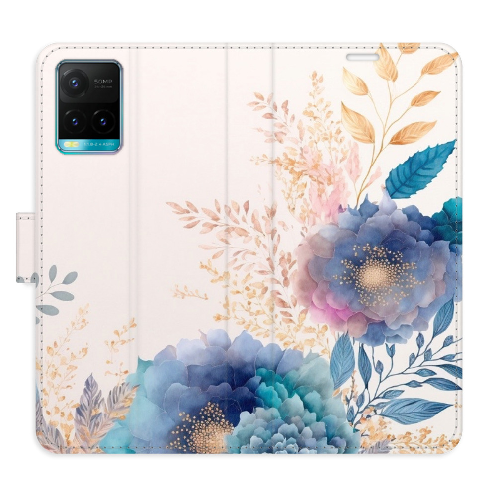 Flipové puzdro iSaprio - Ornamental Flowers 03 - Vivo Y21 / Y21s / Y33s