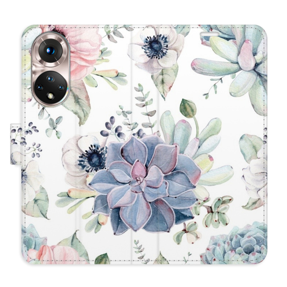 Flipové puzdro iSaprio - Succulents - Honor 50 / Nova 9