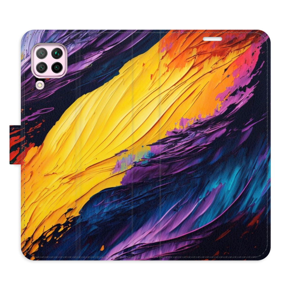 Flipové puzdro iSaprio - Fire Paint - Huawei P40 Lite