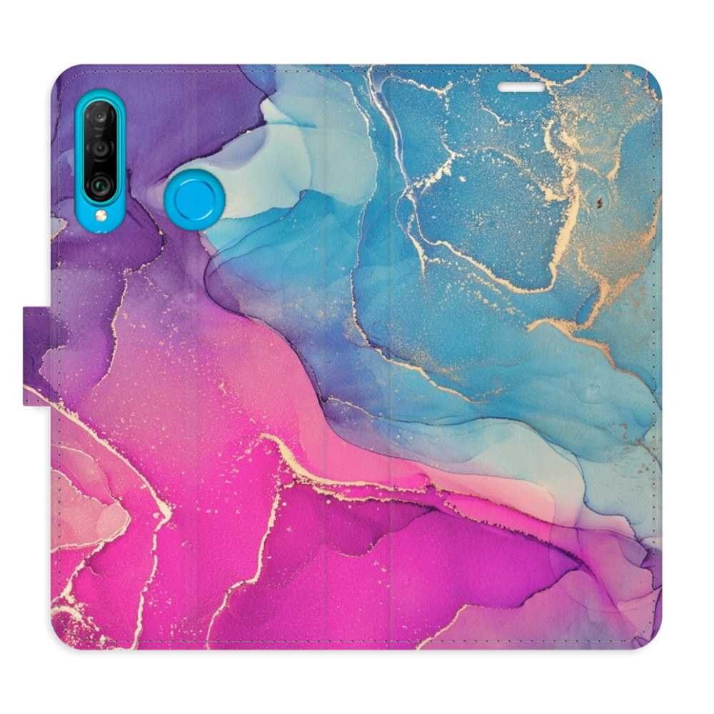 Flipové puzdro iSaprio - Colour Marble 02 - Huawei P30 Lite
