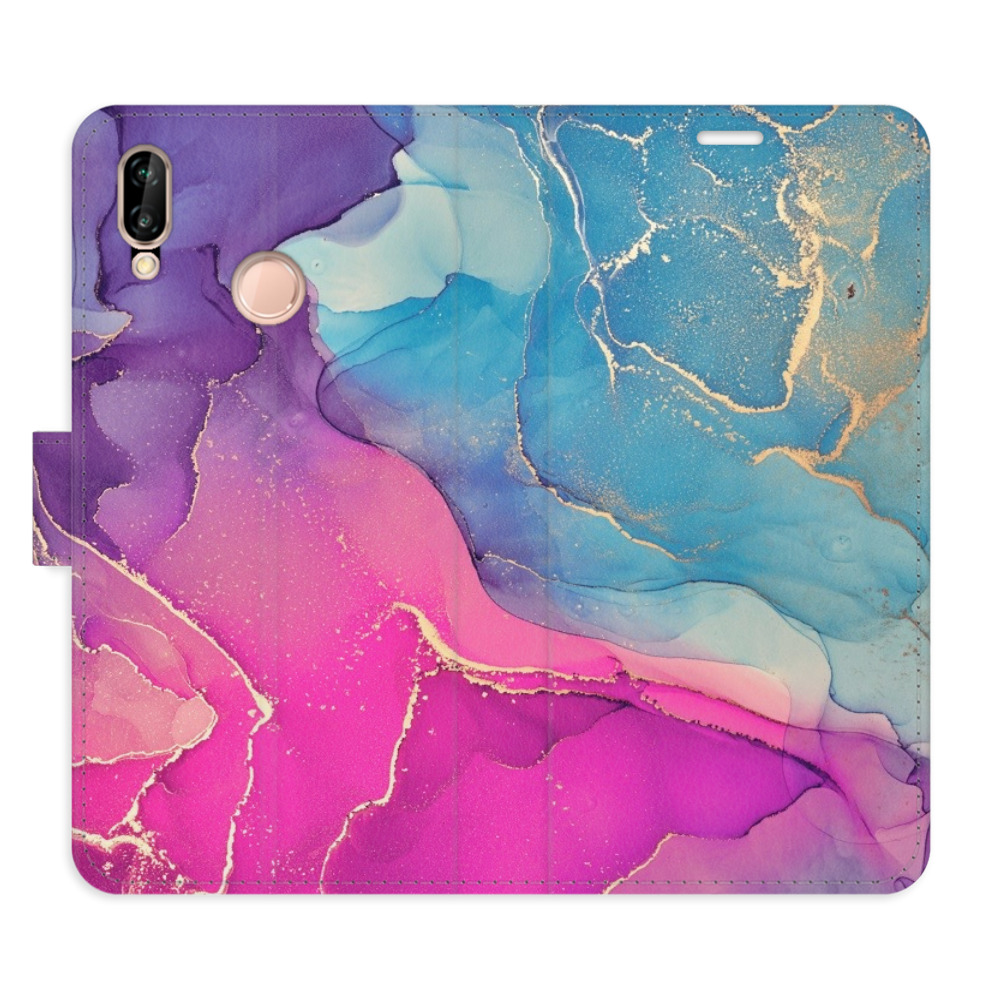 Flipové puzdro iSaprio - Colour Marble 02 - Huawei P20 Lite