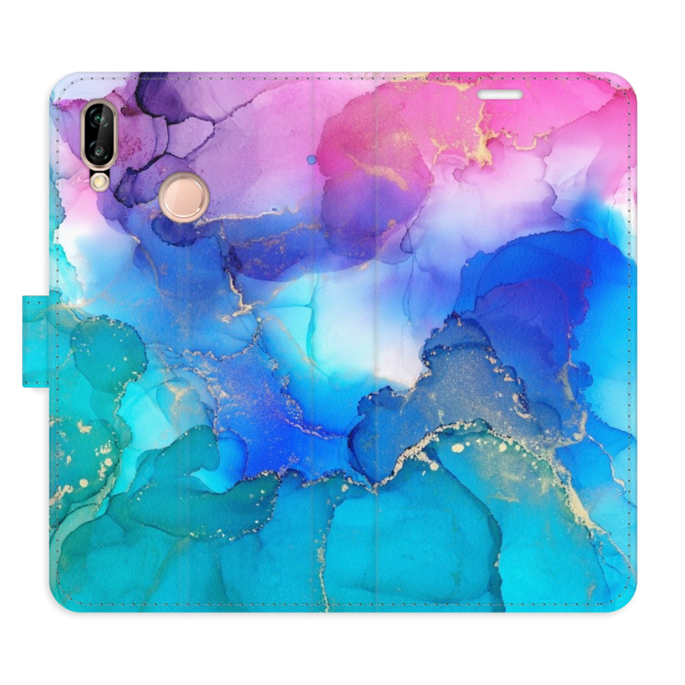 Flipové puzdro iSaprio - BluePink Paint - Huawei P20 Lite