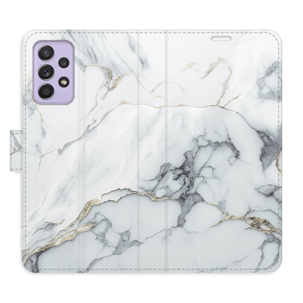 Flipové puzdro iSaprio - SilverMarble 15 - Samsung Galaxy A52 / A52 5G / A52s