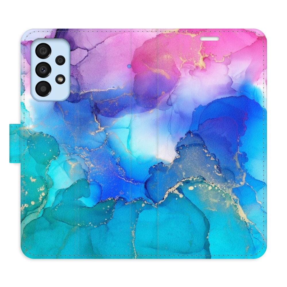 Flipové puzdro iSaprio - BluePink Paint - Samsung Galaxy A33 5G