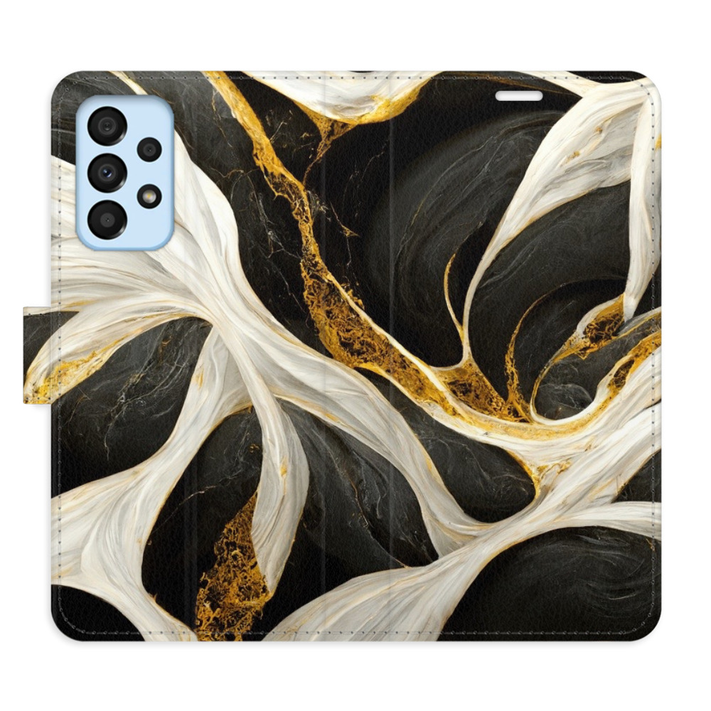 Flipové puzdro iSaprio - BlackGold Marble - Samsung Galaxy A33 5G