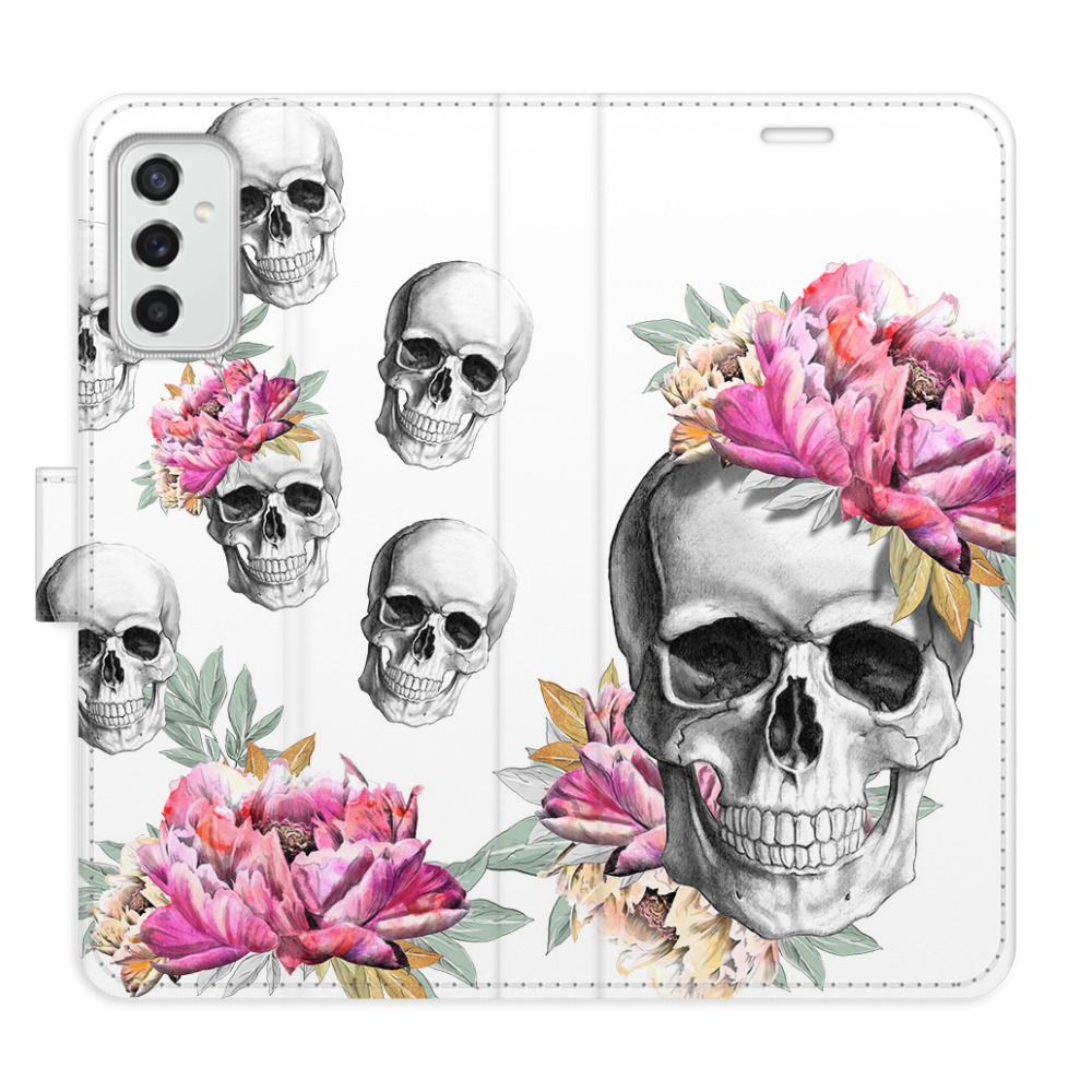 Flipové puzdro iSaprio - Crazy Skull - Samsung Galaxy M52 5G