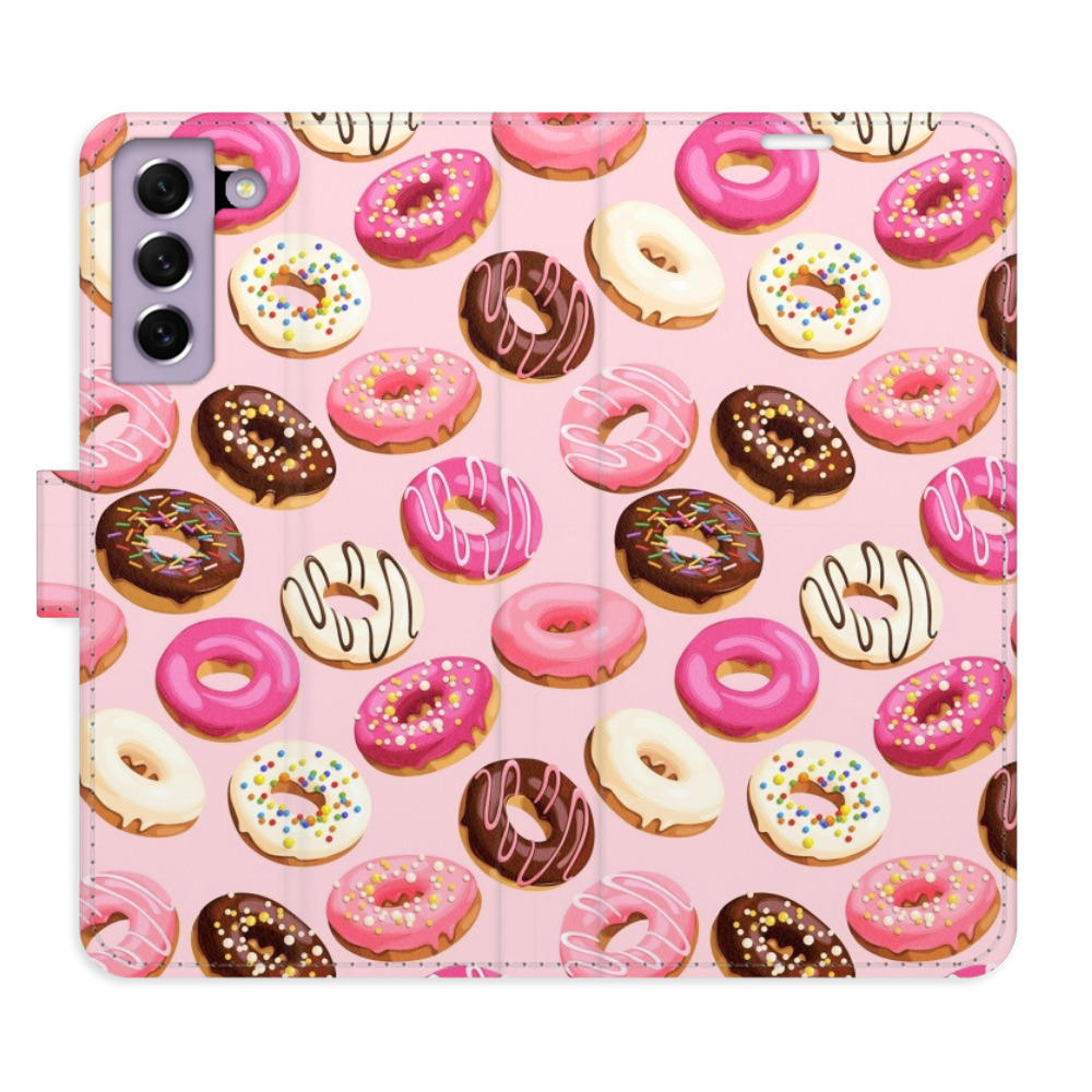 Flipové puzdro iSaprio - Donuts Pattern 03 - Samsung Galaxy S21 FE 5G