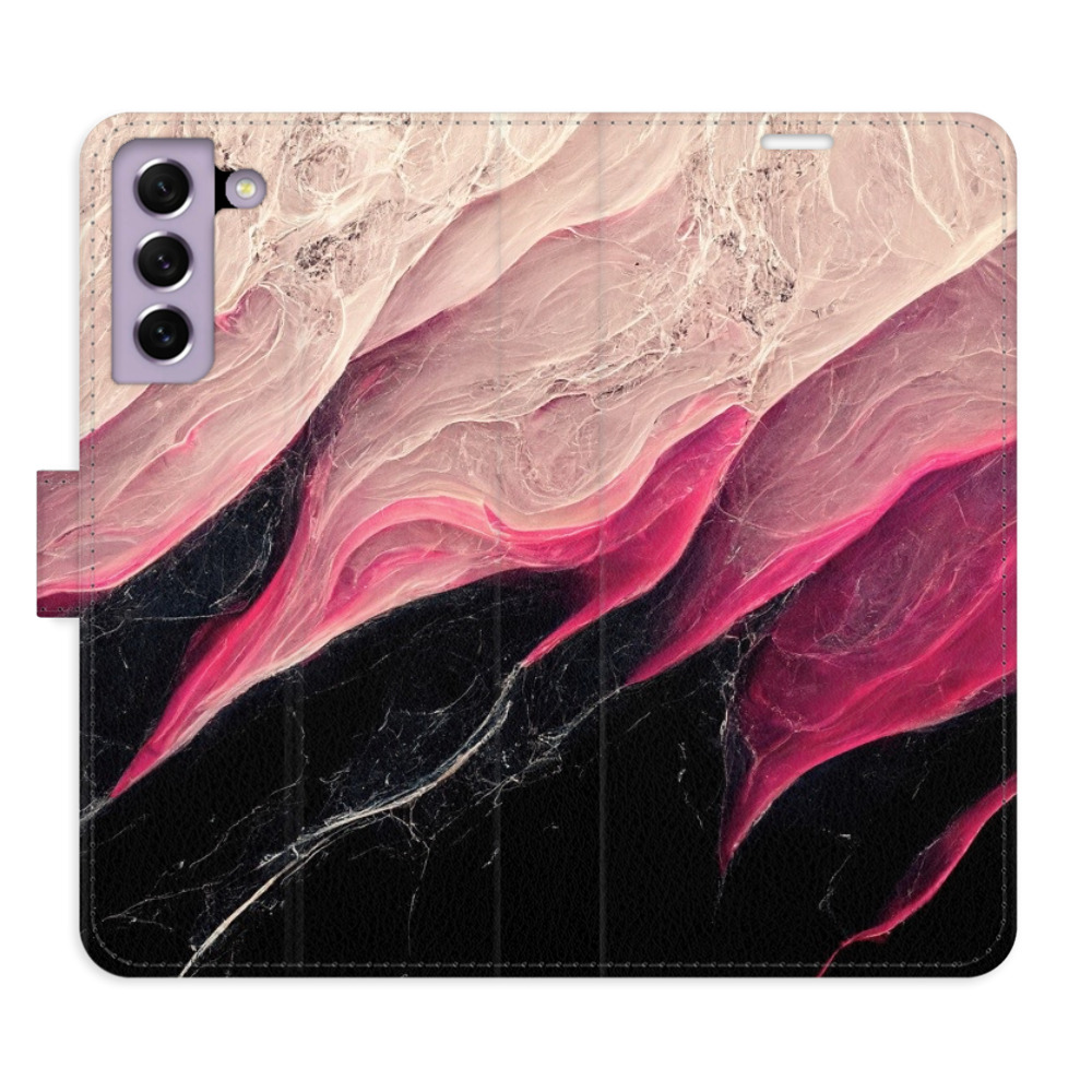 Flipové puzdro iSaprio - BlackPink Marble - Samsung Galaxy S21 FE 5G