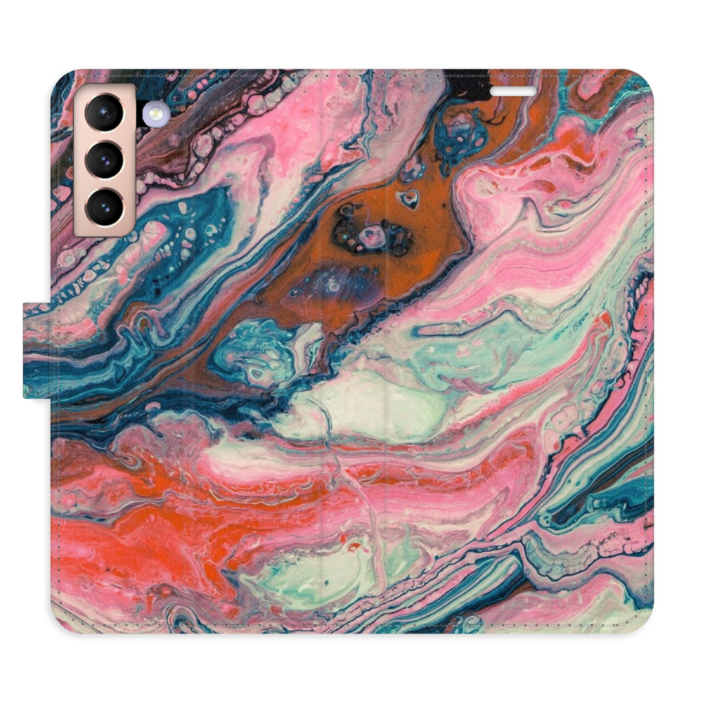 Flipové puzdro iSaprio - Retro Paint - Samsung Galaxy S21