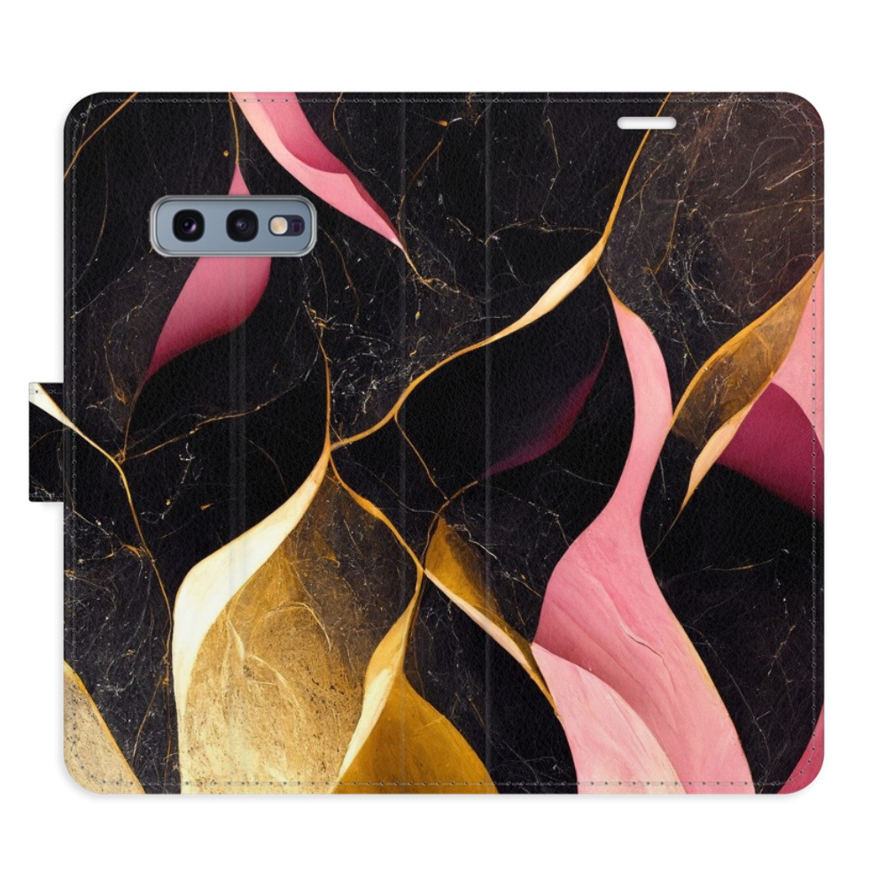 Flipové puzdro iSaprio - Gold Pink Marble 02 - Samsung Galaxy S10e