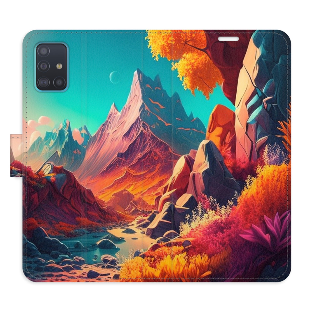 Flipové puzdro iSaprio - Colorful Mountains - Samsung Galaxy A51