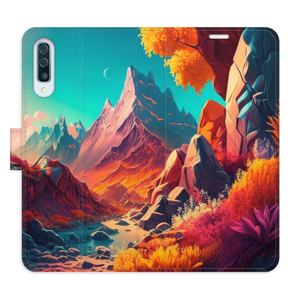 Flipové puzdro iSaprio - Colorful Mountains - Samsung Galaxy A50